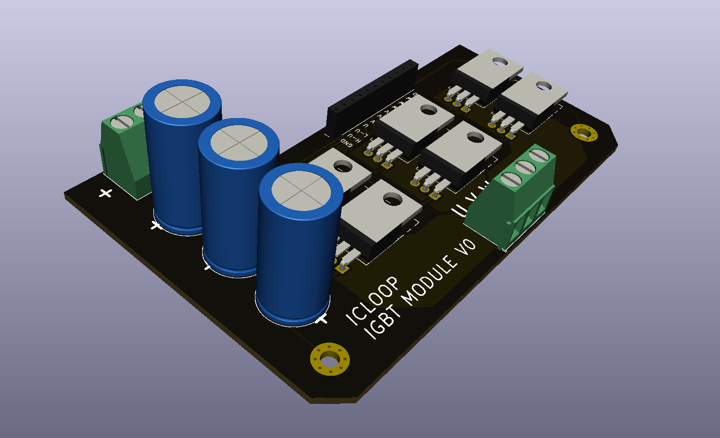 3 Phase inverter PCB layout